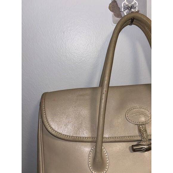 Longchamp Vintage Bag Model 2006 Roseau Excellent Condition Authentic France - Picture 6 of 15